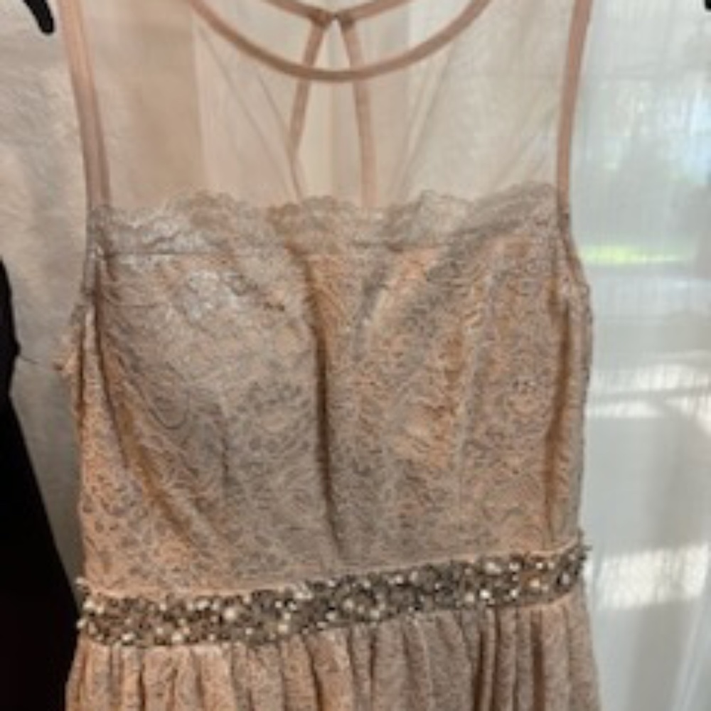 Formal pink lacey dress